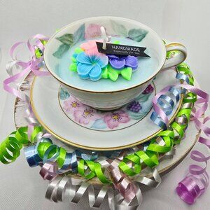 Vintage Noritake ✦ China Dawn 5930 Candle ✦ Soy Wax Cherry Blossom Floral Melt